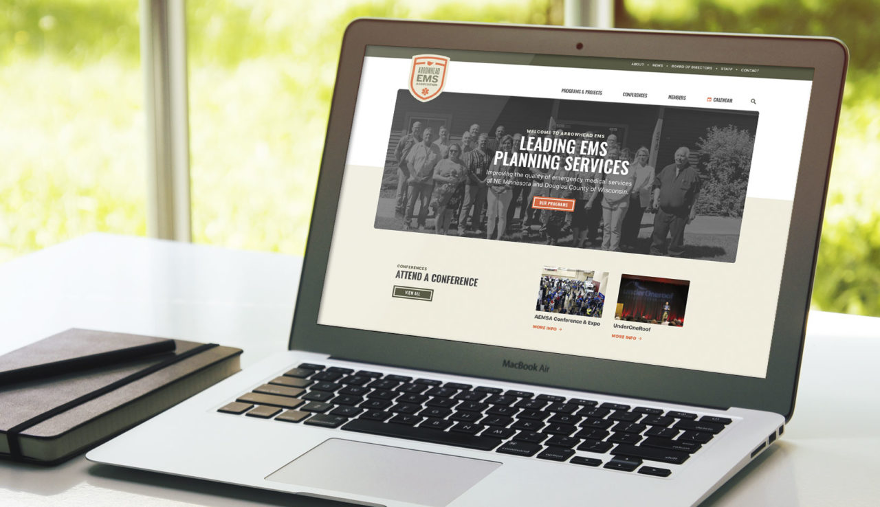 Arrowhead EMS website hosted and managed by Swim Creative
